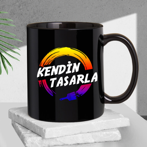 İsme Özel Siyah Kupa Bardak