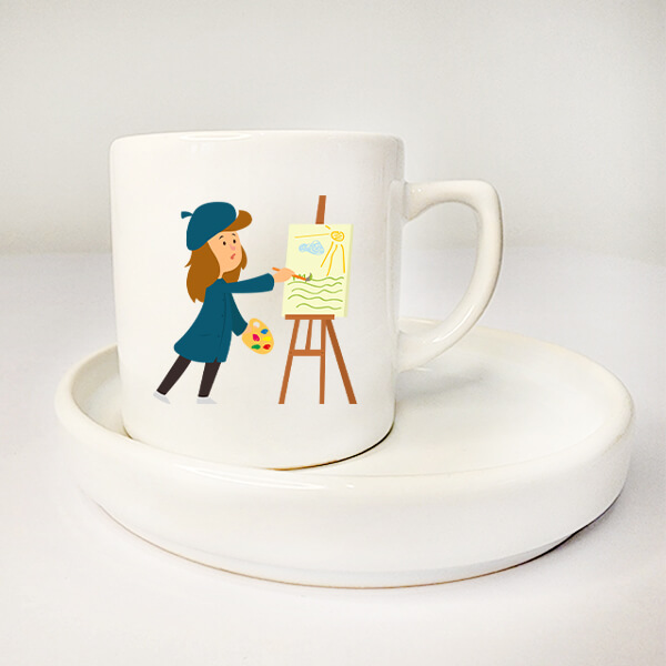 Kendin Tasarla İkramlı Türk Kahvesi Fincanı