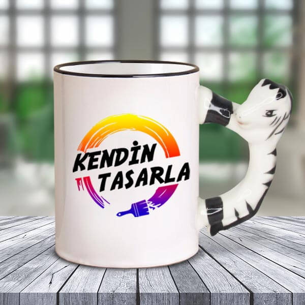 Kişiye Özel Baskılı At Kulplu Kupa