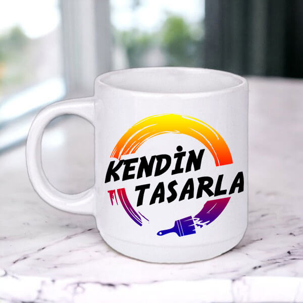 Porselen Bella Beyaz Kupa Bardak