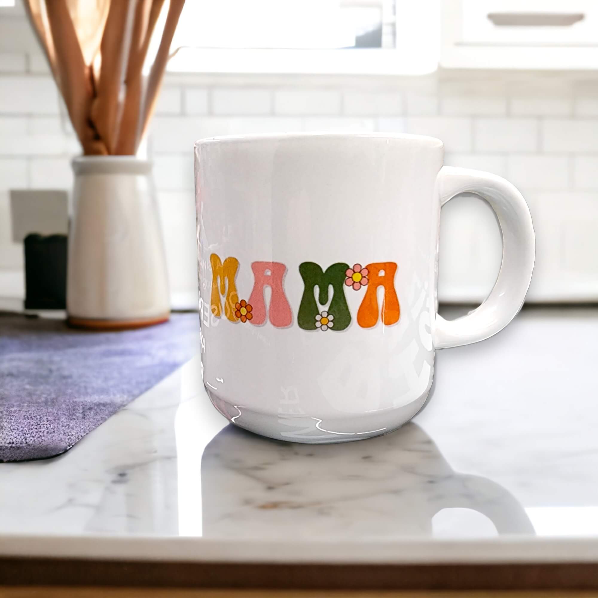 Porselen Bella Beyaz Kupa Bardak - Görsel 3