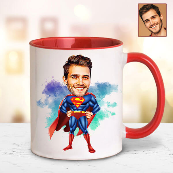 Superman Karikatürlü Kupa Bardak