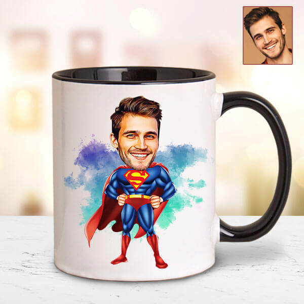 Superman Karikatürlü Kupa Bardak