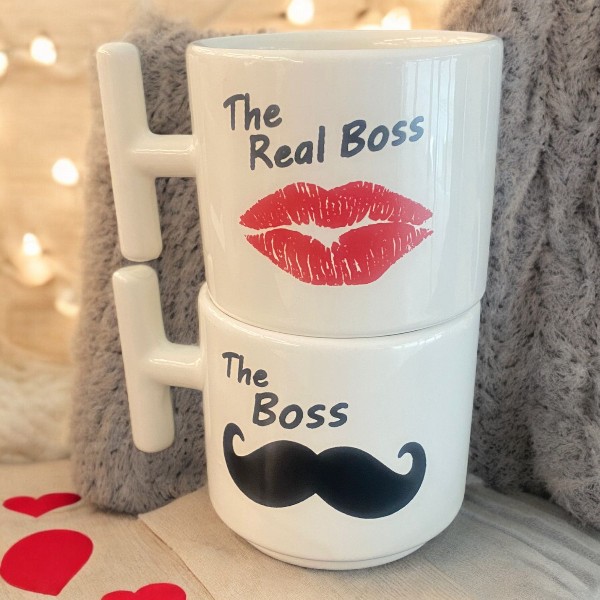 The Boss 2'Li Set  Kupa Bardak T Kulp görsel