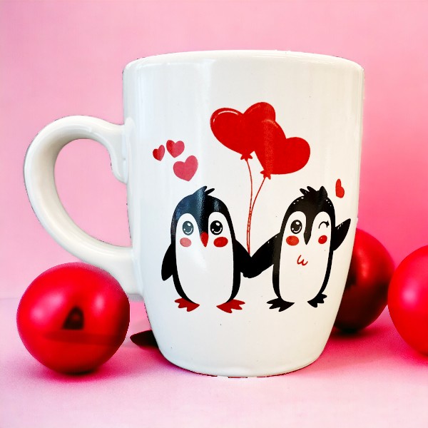 Kişiye Özel Penguen Kupa Bardak görsel