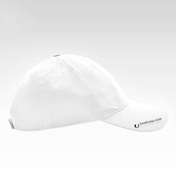 Kişiye Özel Baskılı Beyaz Bez Şapka görsel