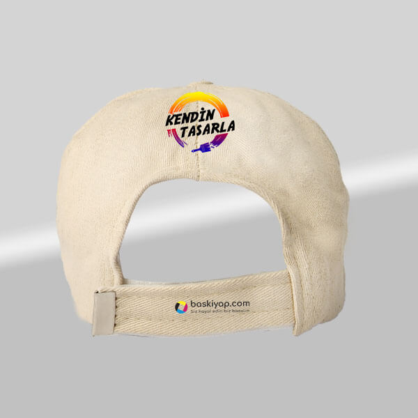 Kişiye Özel Bej | Camel Bez Şapka
