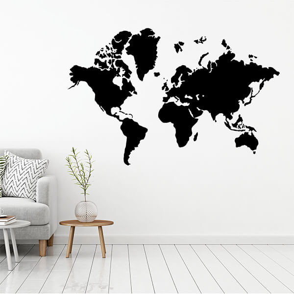 Dünya Haritası Duvar Sticker