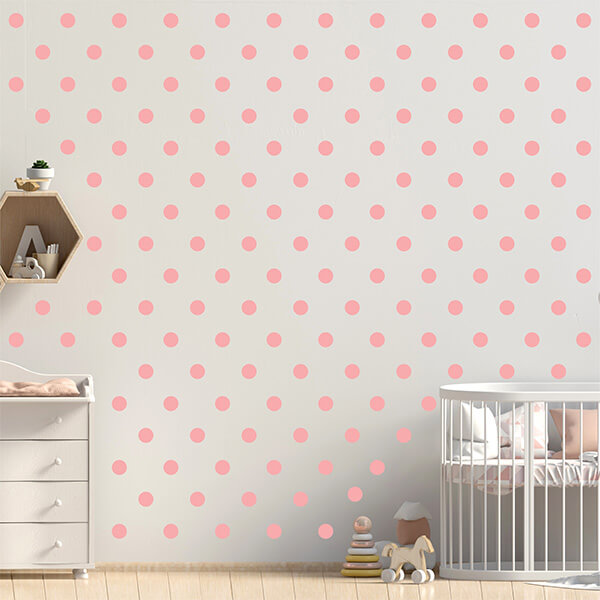 Puantiye Duvar Sticker - Görsel 1