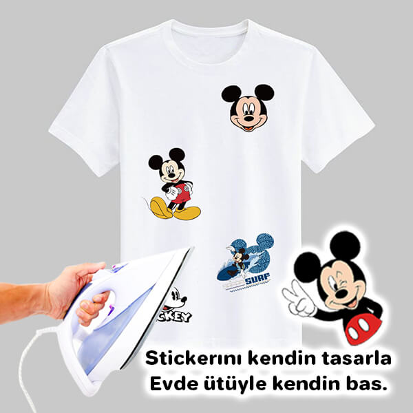 Kendin Tasarla Tekstil Sticker Dtf görsel