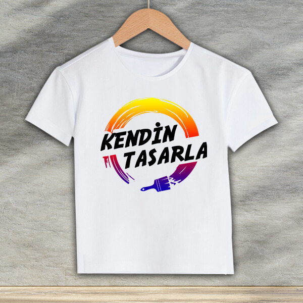 Kişiye Özel Baskılı Beyaz Çocuk Tişört
