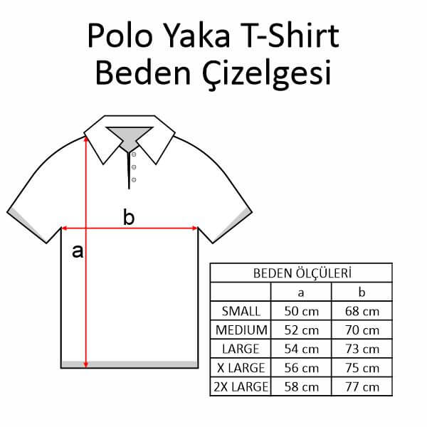 Kişiye Özel Polo Yaka Turkuaz Tişört