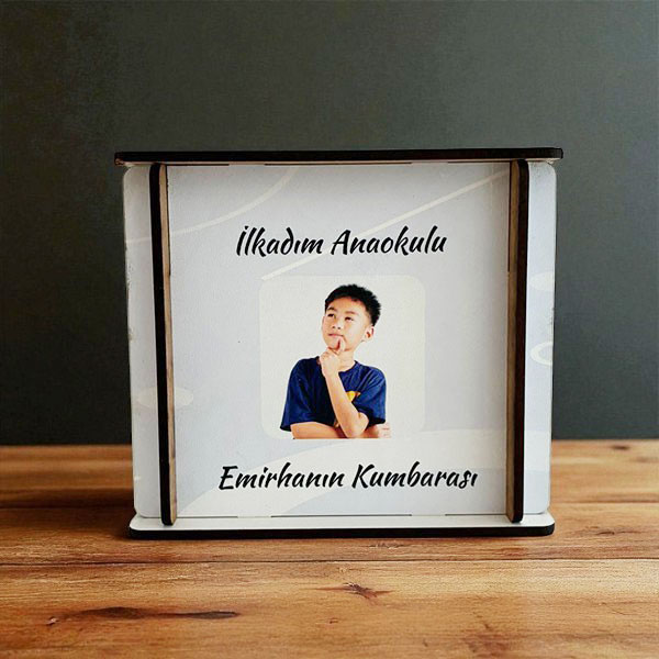 Kişiye Özel Ahşap Kumbara - Görsel 1