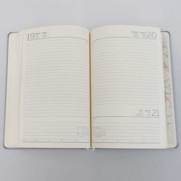 Gıpta 17x24 Zero Gri Günlük Ajanda 2022