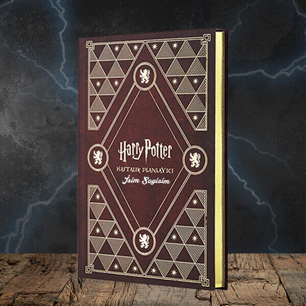 İsme Özel Mabbels Harry Potter Gryffindor Haftalık Planlayıcı