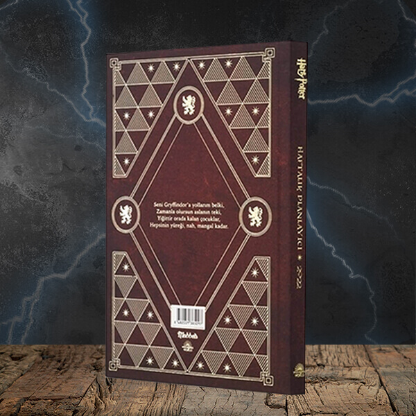 İsme Özel Mabbels Harry Potter Gryffindor Haftalık Planlayıcı