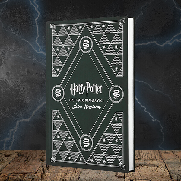 İsme Özel Mabbels Harry Potter Slytherin Haftalık Planlayıcı