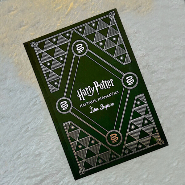 İsme Özel Mabbels Harry Potter Slytherin Haftalık Planlayıcı