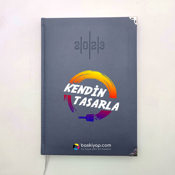 Kendin Tasarla Lizy Lacivert Ajanda 2023 | 14X20 Cm