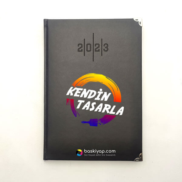 Kendin Tasarla Lizy Siyah Ajanda 2023 | 14X20 Cm