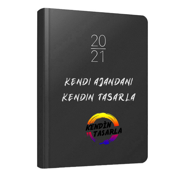 Gıpta 17x24 Zero Siyah Günlük Ajanda - 2021