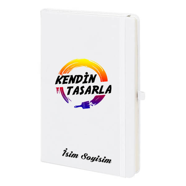 Tarihsiz Beyaz Ajanda / Defter 13X21Cm