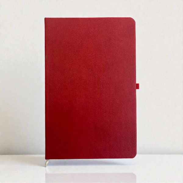 Kişiye Özel Tarihsiz Kırmızı Ajanda / Defter 13X21Cm görsel