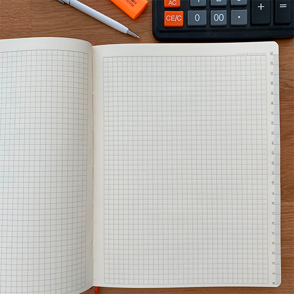 Geometrik Desenli Siyah Defter 19,5X25 Cm