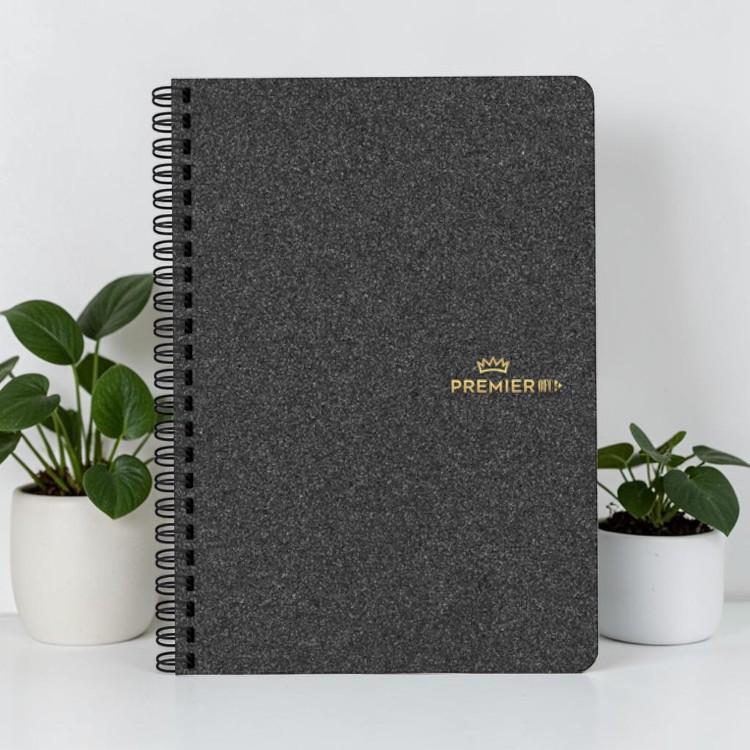 Keskin 17X24 Sert Kapak Ayraçlı Spiralli Premier Ofc4 Defter - Gri görsel