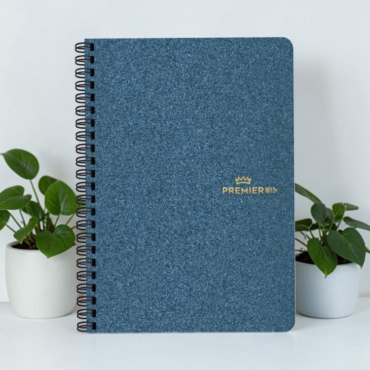 Keskin 17X24 Sert Kapak Ayraçlı Spiralli Premier Ofc4 Defter - Lacivert görsel