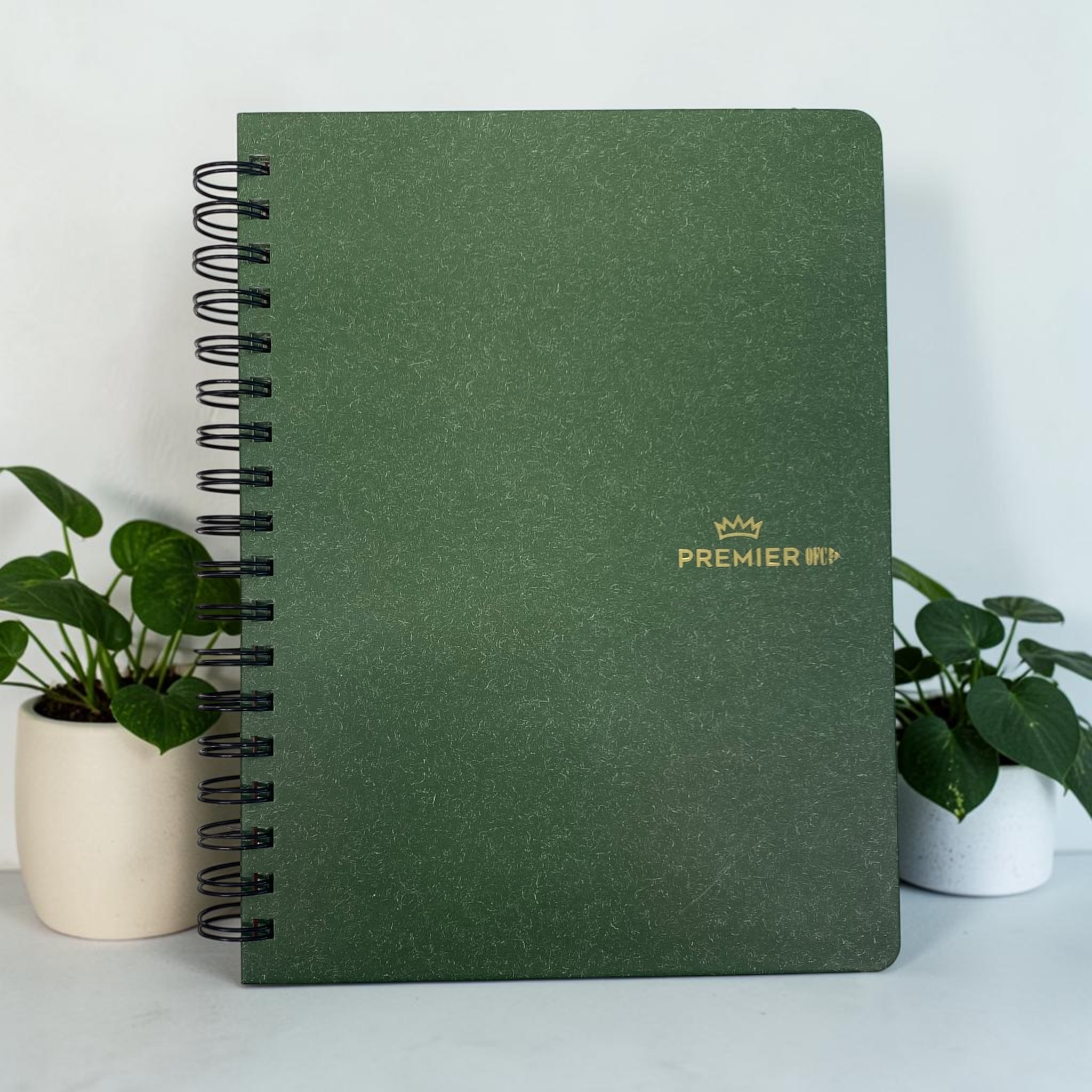 Keskin 17X24 Sert Kapak Ayraçlı Spiralli Premier Ofc4 Defter - Yeşil görsel