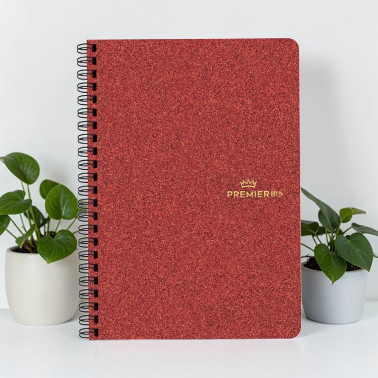 Keskin 17X24 Sert Kapak Ayraçlı Spiralli Premier Ofc4 Defter - Kırmızı görsel