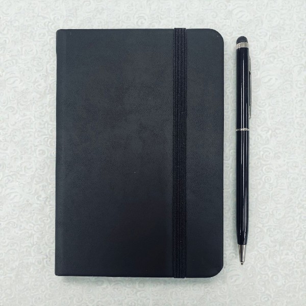 Kişiye Özel Cep Boy Defter/Ajanda 14X10 Cm Siyah