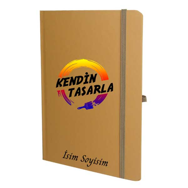 Tarihsiz Çizgili Taba Ajanda/Defter 13X21Cm