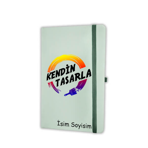Tarihsiz Çizgili Açık Yeşil (Su Yeşili) Ajanda/Defter 13X21Cm görsel