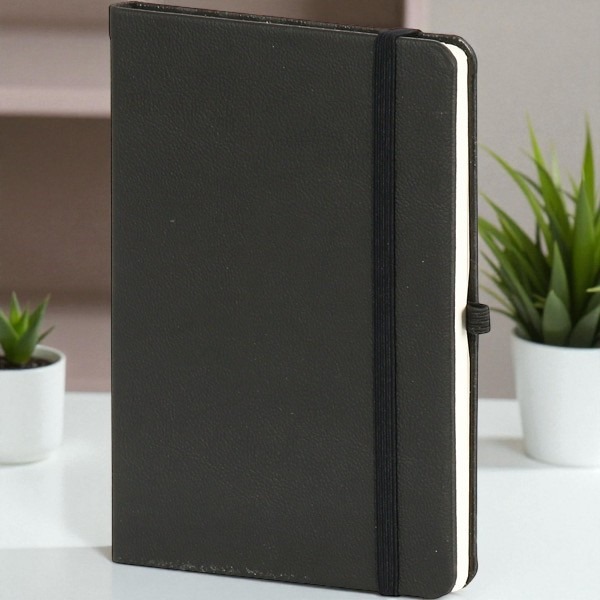 Topkapı Tarihsiz Siyah Ajanda / Defter Kişiye Özel 13X21Cm