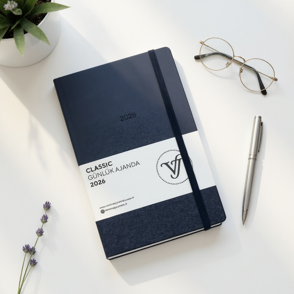 Victoria's Journals Classic 2026 Günlük Ajanda 13X21 Cm Sert Kapak- Lacivert görsel