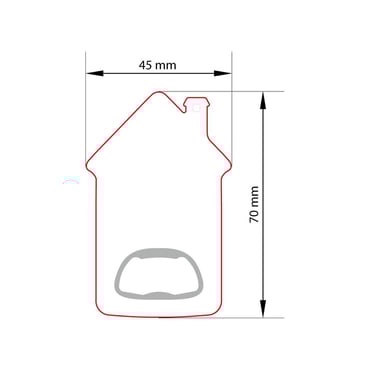 Ev Şekilli Metal Açacak Anahtarlık - Görsel 2