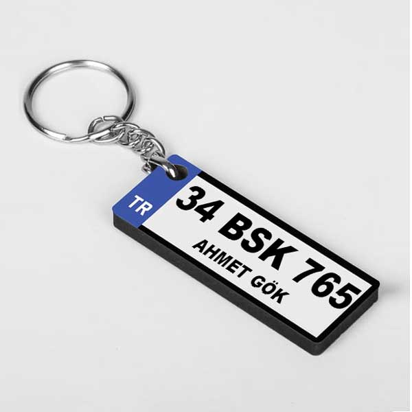 Yeni Araba Hediyesi Plaka Anahtarlık