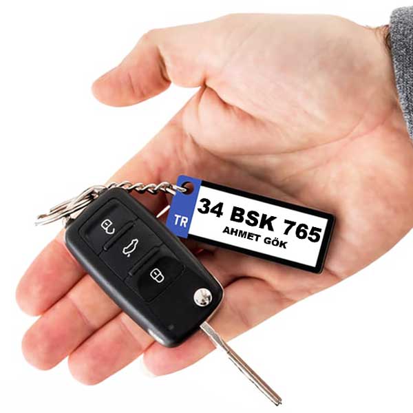 Yeni Araba Hediyesi Plaka Anahtarlık