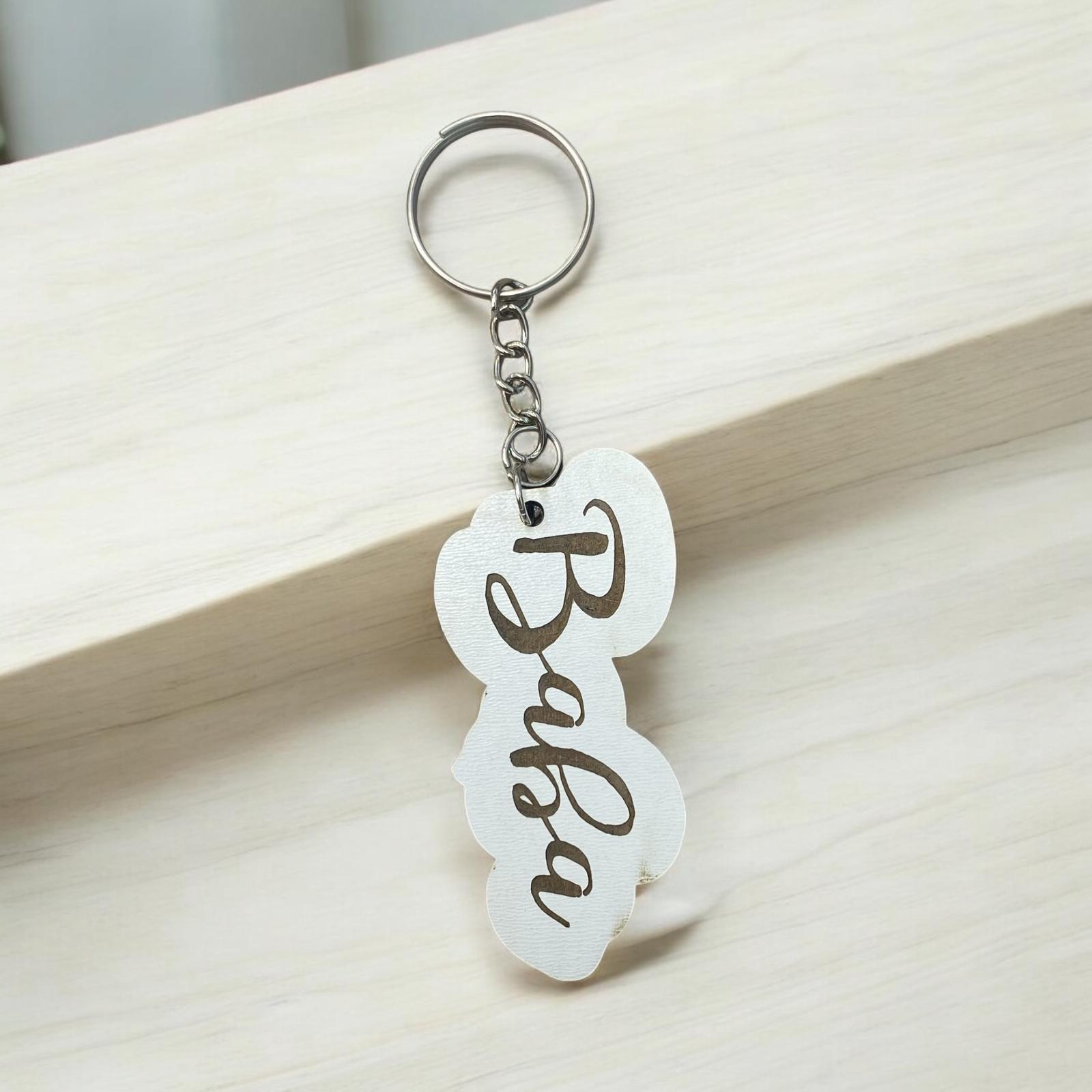 Anne-Baba Yazılı Anahtarlık Set