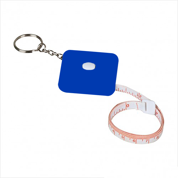 Mavi Şerit Metre Anahtarlık