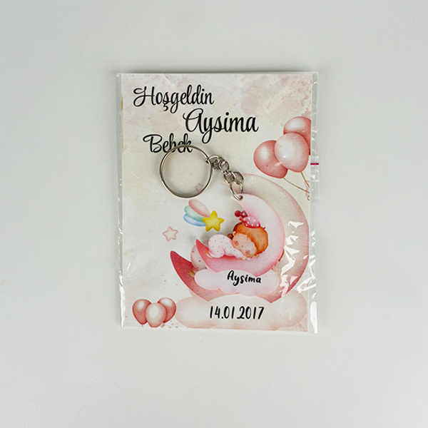 Özel Gün Hatırası Bebek Anahtarlık - Görsel 2