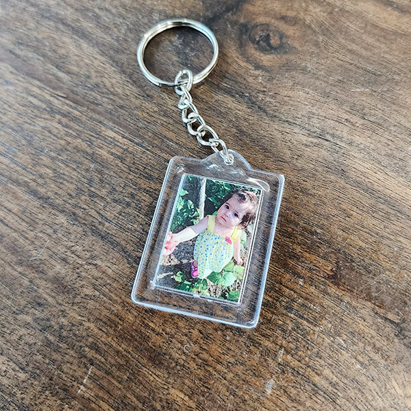 Kişiye Özel Fotoğraflı Anahtarlık 120X26 Mm