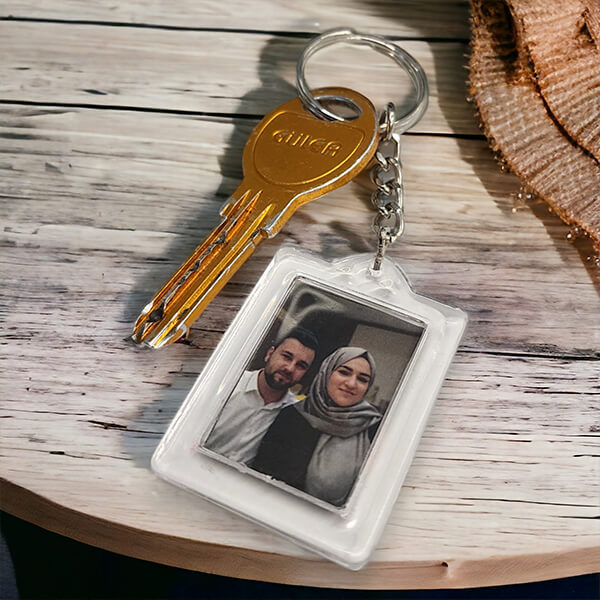Kişiye Özel Fotoğraflı Anahtarlık 120X26 Mm
