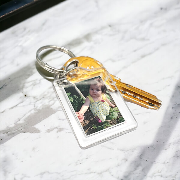 Kişiye Özel Fotoğraflı Anahtarlık 120X26 Mm