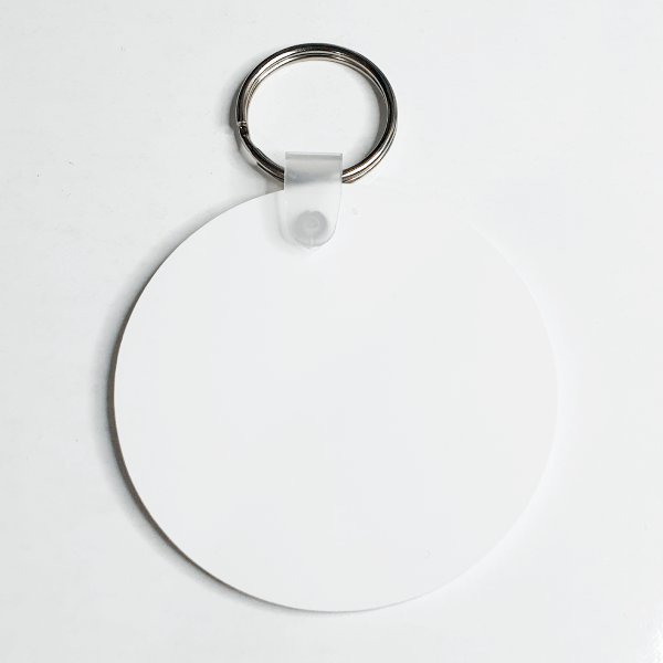 Kişiye Özel Baskılı Beyaz Yuvarlak Anahtarlık görsel