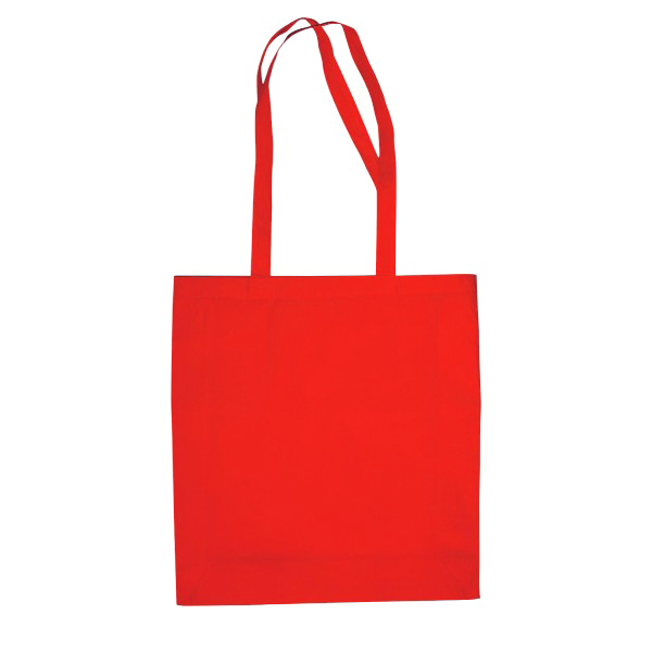 Baskılı Kırmızı Bez Çanta