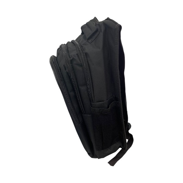 Kişiye Özel Baskılı 3 Bölmeli Destekli Sırt Çantası - Siyah