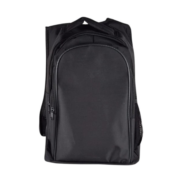Kişiye Özel Baskılı 3 Bölmeli Destekli Sırt Çantası - Siyah